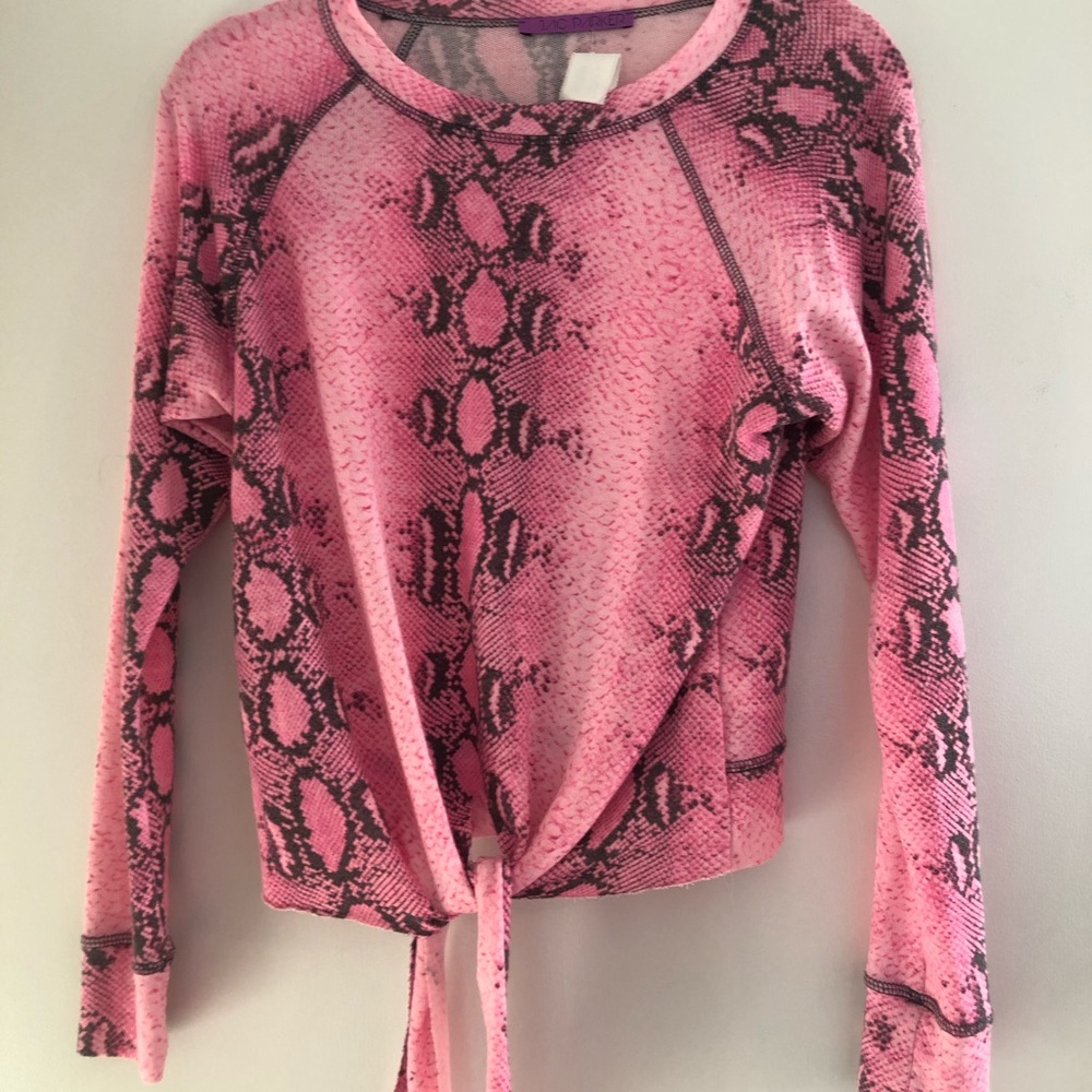 neon pink sweatshirt